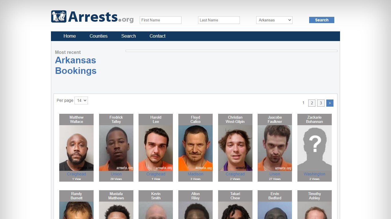 Arkansas Arrests and Inmate Search